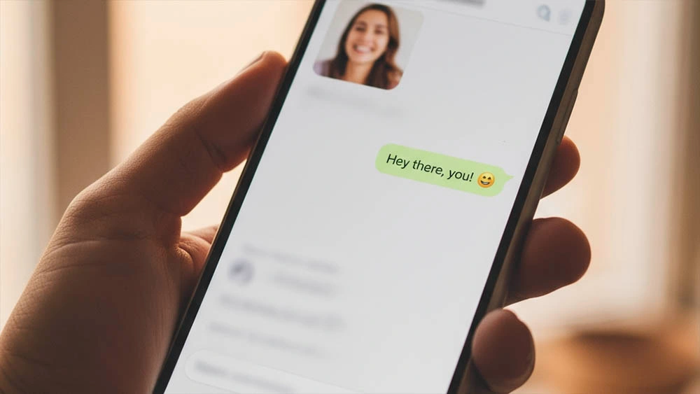 Light, funny mood for first message